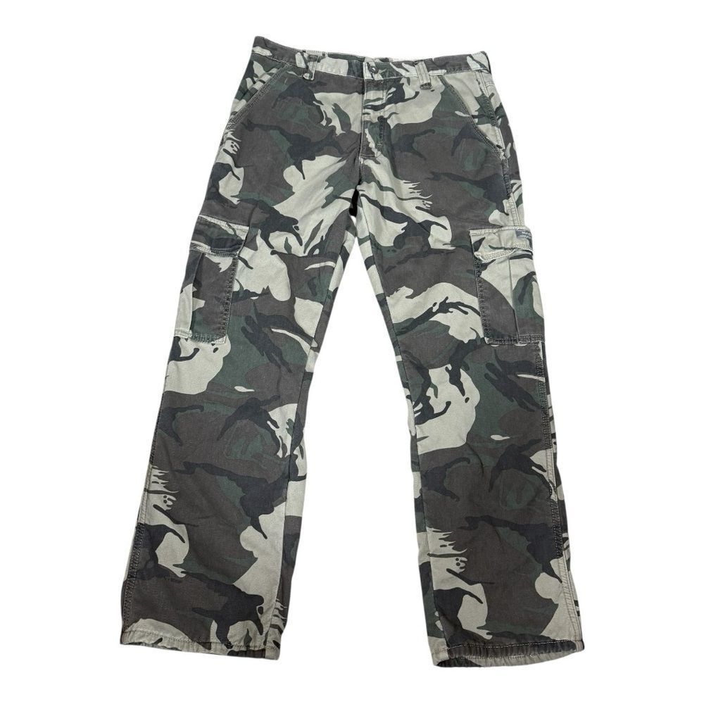 Wrangler Men's Fleece Lined Relaxed Fit Camouflage Cargo Winter Pants Size 32X30